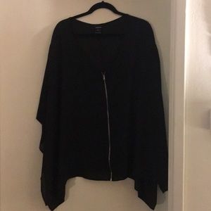 Torrid poncho style blouse- very flattering!